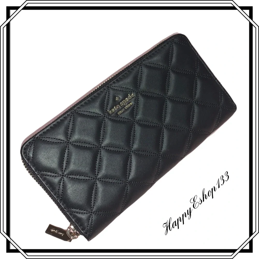 ♠️ kate spade ♠️ Natalia Smooth Quilted Leather Large Continental Wallet - Picture 10 of 10